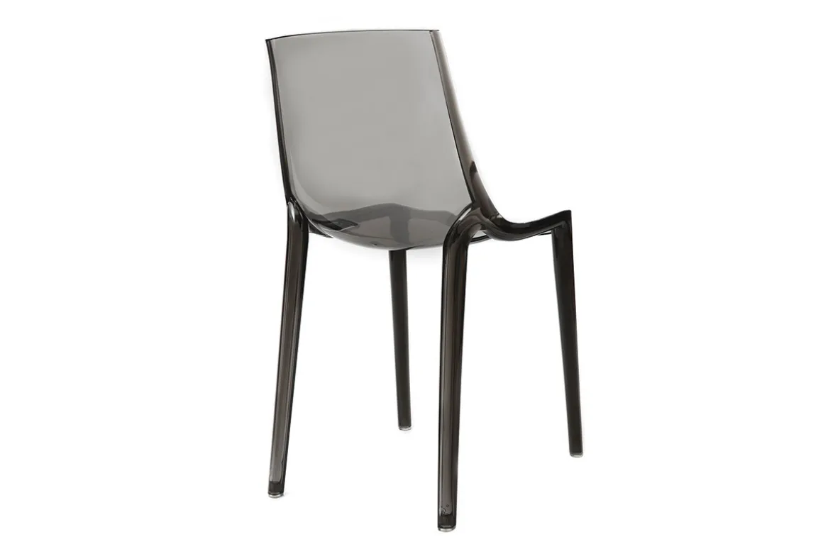 Best Miliboo Sillas diseño grises ahumado lote de 2 interior / exterior YZEL