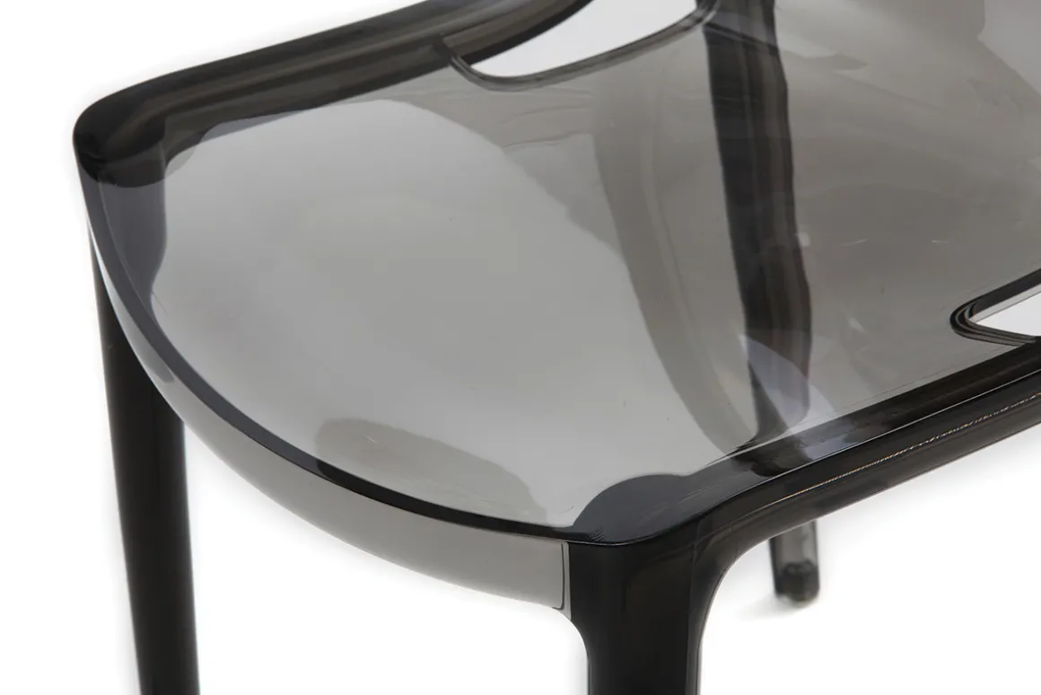Best Miliboo Sillas diseño grises ahumado lote de 2 interior / exterior YZEL
