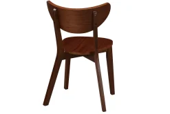 Discount Miliboo Sillas diseño nogal LEENA (lote de 2)