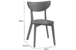 Shop Miliboo Sillas diseño roble LEENA (lote de 2)