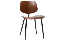 Best Miliboo Sillas en madera oscura y metal negro (lote de 2) TOBIAS