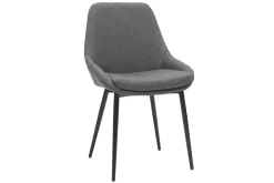Flash Sale Miliboo Sillas en tejido gris clato (lote de 2) HOLO