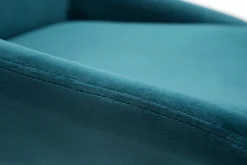Flash Sale Miliboo Sillas en terciopelo azul petróleo (lote de 2) HOLO