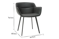 Online Miliboo Sillas modernas negras (lote de 2) NERO