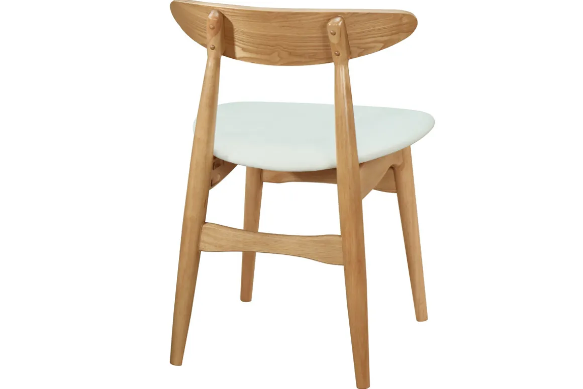 Outlet Miliboo Sillas nórdicas madera clara y blanco (lote de 2) WALFORD