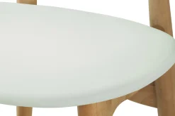 Outlet Miliboo Sillas nórdicas madera clara y blanco (lote de 2) WALFORD