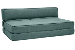 New Miliboo Sillón cama 2 plazas de tela verde grisáceo KATY