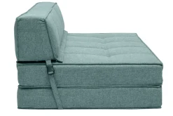 New Miliboo Sillón cama 2 plazas de tela verde grisáceo KATY