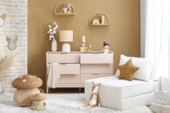 Outlet Miliboo Sillón cama de 1 plaza de borreguillo blanco VICTOR
