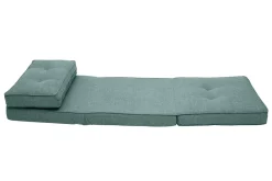 Hot Miliboo Sillón cama de 1 plaza de tela verde celadón SALLY