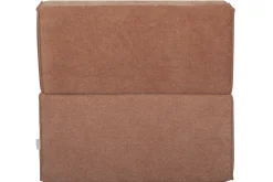 Hot Miliboo Sillón cama de 1 plaza de tejido efecto aterciopelado color terracota VICTOR