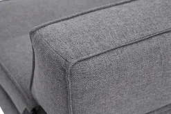 Store Miliboo Sillón cama de 1 plaza de tela gris KATY
