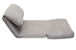 Clearance Miliboo Sillón cama de 1 plaza pana gris claro SPENCER