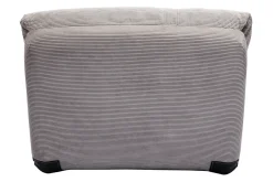 Clearance Miliboo Sillón cama de 1 plaza pana gris claro SPENCER