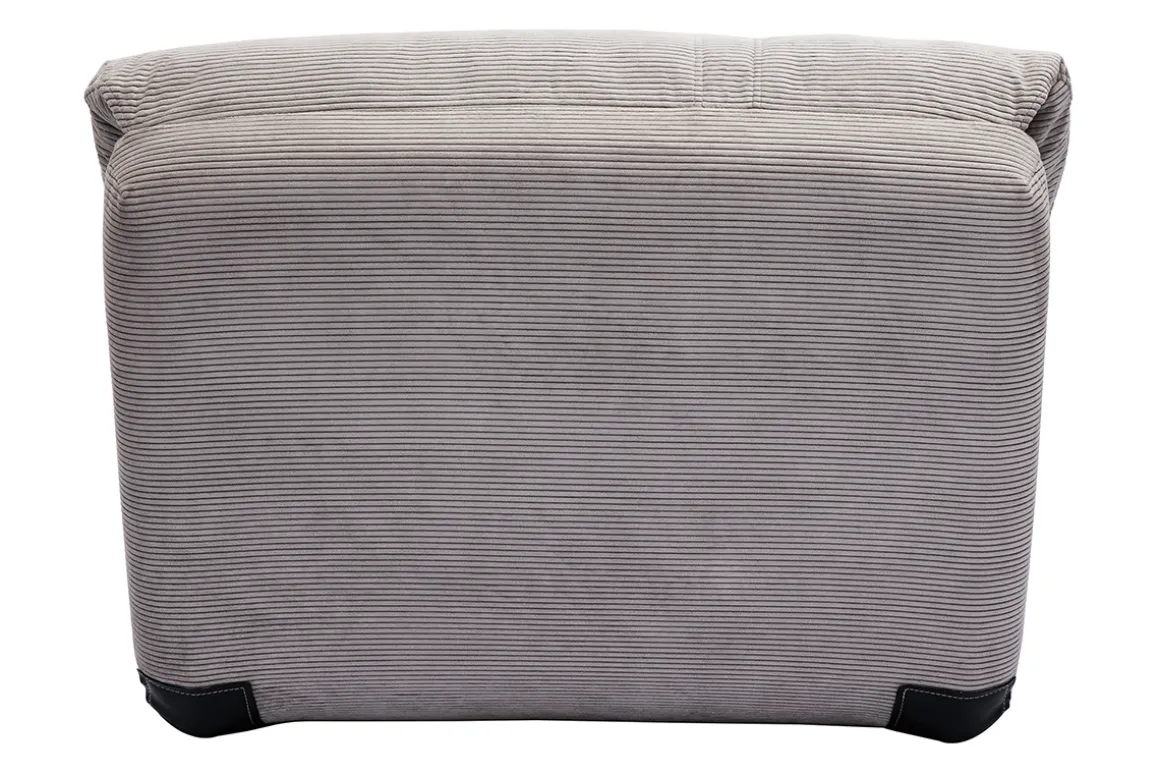 Clearance Miliboo Sillón cama de 1 plaza pana gris claro SPENCER