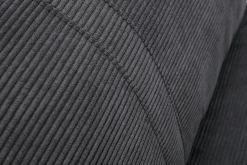 Discount Miliboo Sillón cama de 1 plaza pana gris oscuro SPENCER