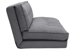 Best Sale Miliboo Sillón cama de 2 plazas convertible en tela gris SALLY
