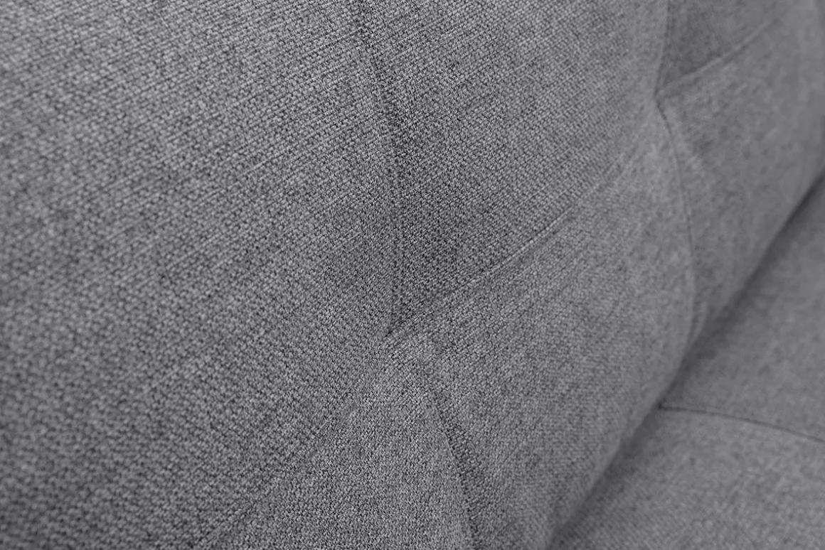 Best Sale Miliboo Sillón cama de 2 plazas convertible en tela gris SALLY