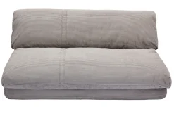 Hot Miliboo Sillón cama de 2 plazas de pana gris claro SPENCER