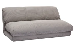 Hot Miliboo Sillón cama de 2 plazas de pana gris claro SPENCER
