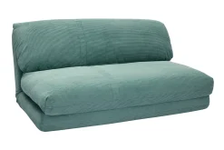 Outlet Miliboo Sillón cama de 2 plazas de pana verde celadón SPENCER