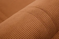 Fashion Miliboo Sillón cama de 2 plazas de pana terracota SPENCER