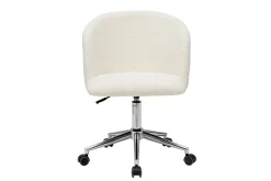 Store Miliboo Sillón de escritorio de tejido efecto borreguillo VANITY