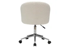 Store Miliboo Sillón de escritorio de tejido efecto borreguillo VANITY