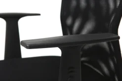 Hot Miliboo Sillón de escritorio diseño malla negra PLUZ