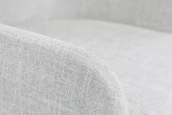 Best Sale Miliboo Sillón de escritorio diseño tejido gris SHANA