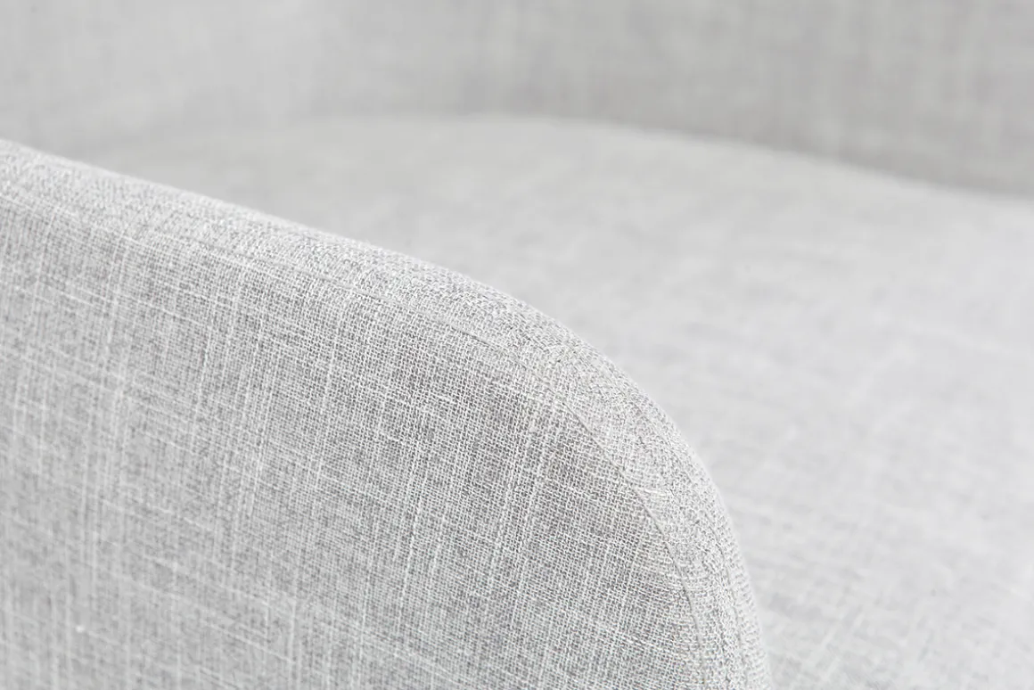 Best Sale Miliboo Sillón de escritorio diseño tejido gris SHANA