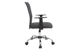 Shop Miliboo Sillón de escritorio diseño malla gris PLUZ