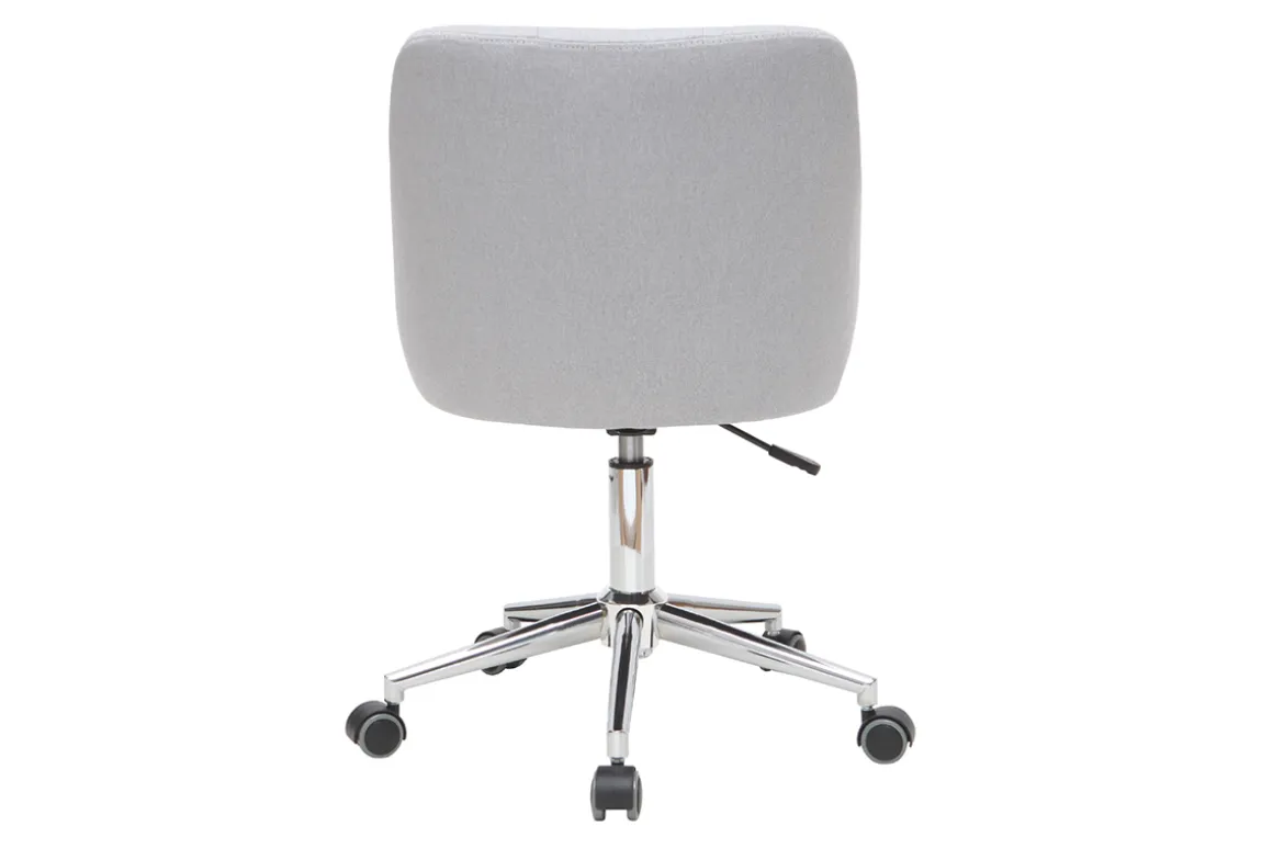 Discount Miliboo Sillón de escritorio diseño tejido gris claro BALTIK (Este producto ya no se comercializa)