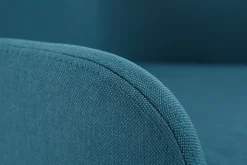 Cheap Miliboo Sillón de escritorio diseño tejido azul petróleo SHANA