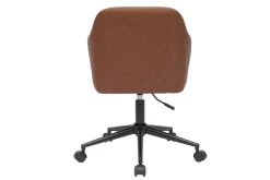 Fashion Miliboo Sillón de escritorio moderno marrón DOUG