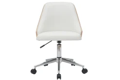 Online Miliboo Sillón de escritorio moderno blanco QUINO