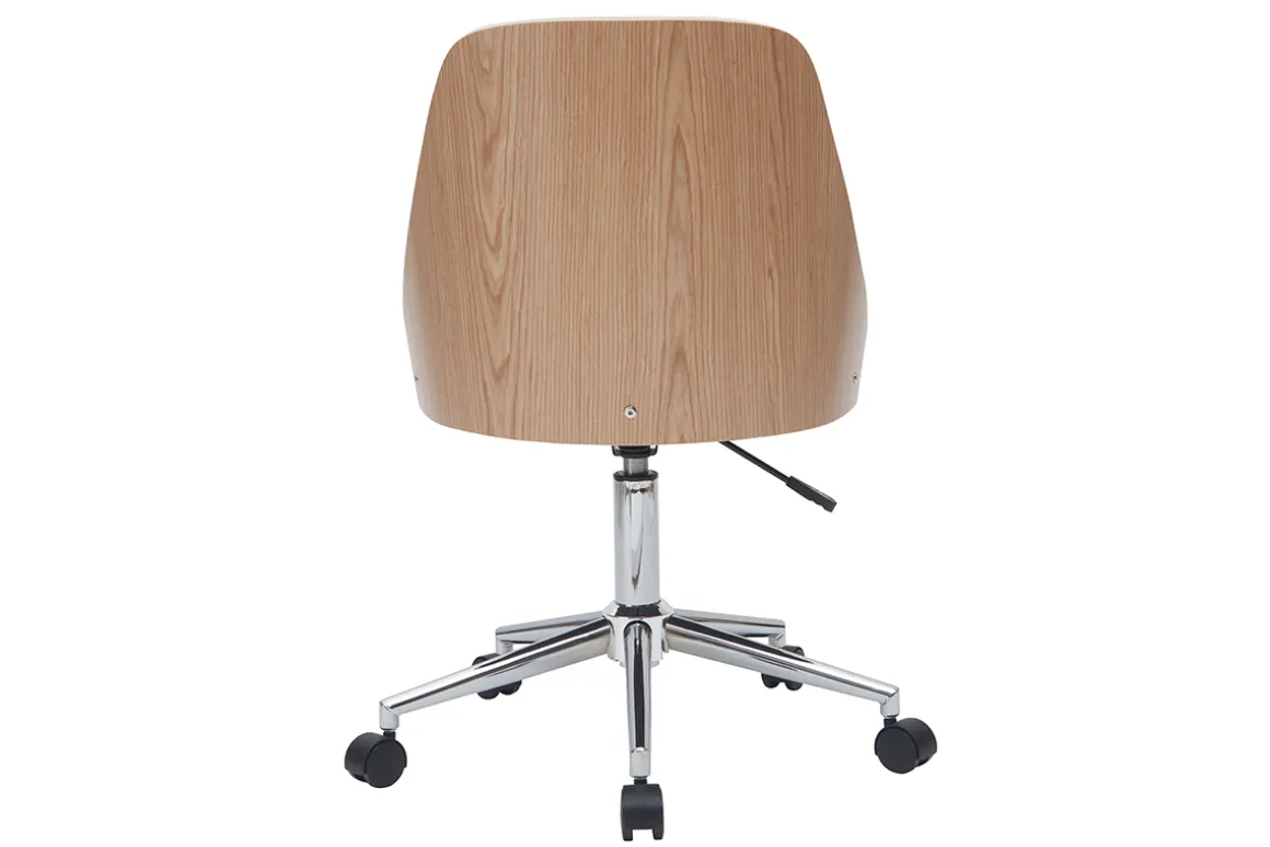 Online Miliboo Sillón de escritorio moderno blanco QUINO