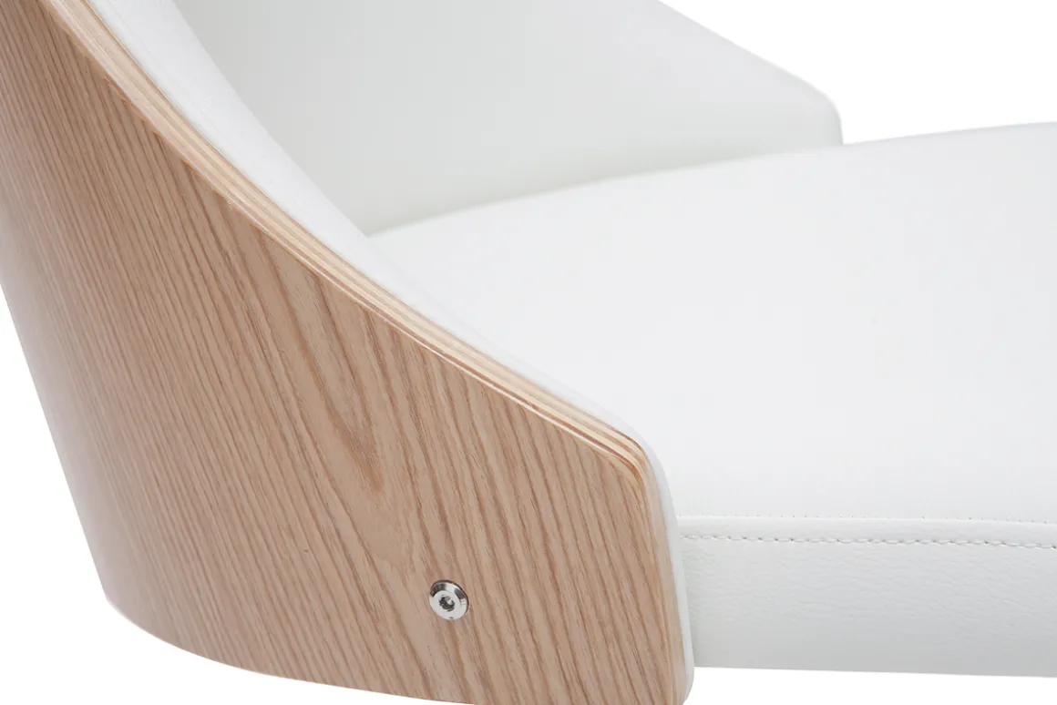 Online Miliboo Sillón de escritorio moderno blanco QUINO