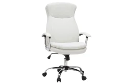 Best Sale Miliboo Sillón de escritorio moderno blanco WALL STREET