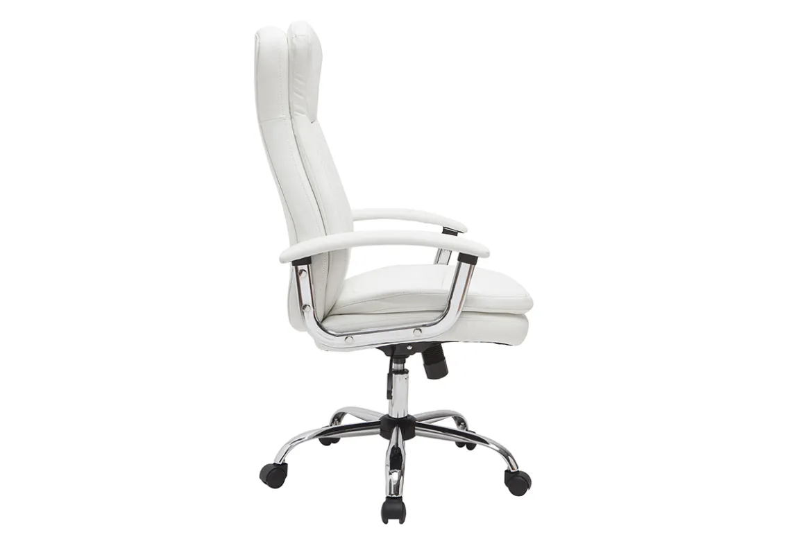 Best Sale Miliboo Sillón de escritorio moderno blanco WALL STREET