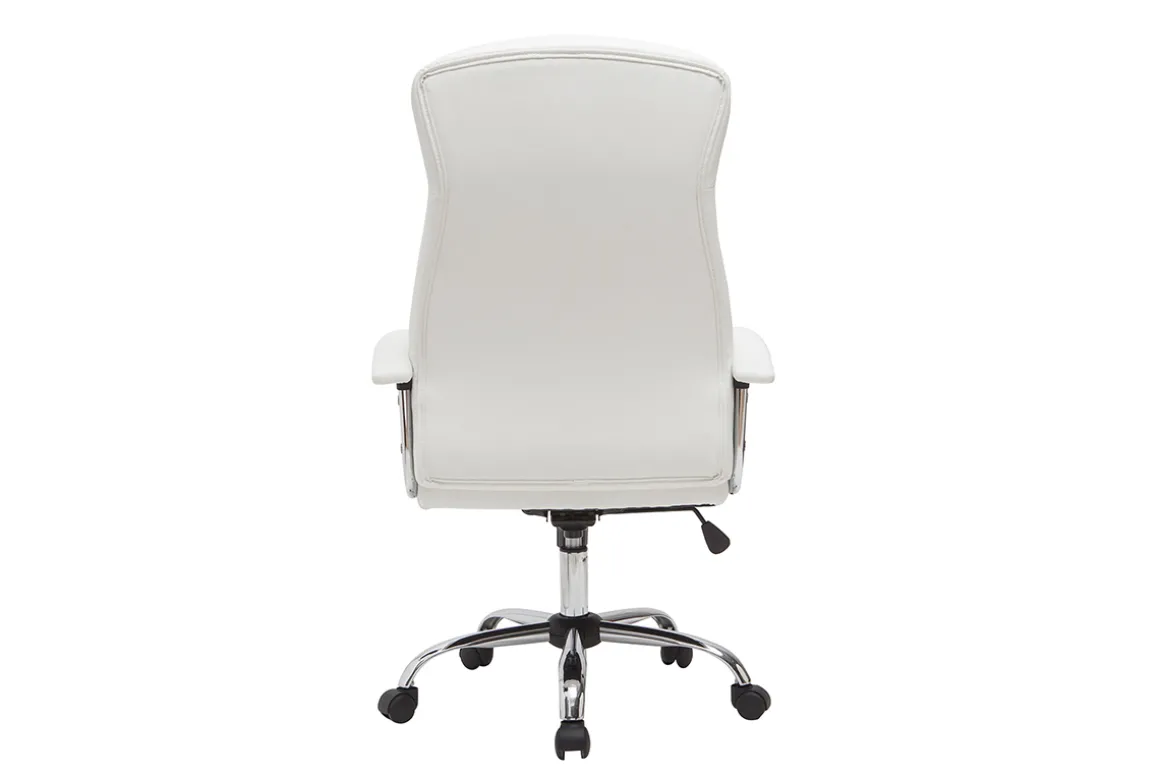 Best Sale Miliboo Sillón de escritorio moderno blanco WALL STREET