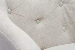 Online Miliboo Sillón de escritorio terciopelo natural SHARON