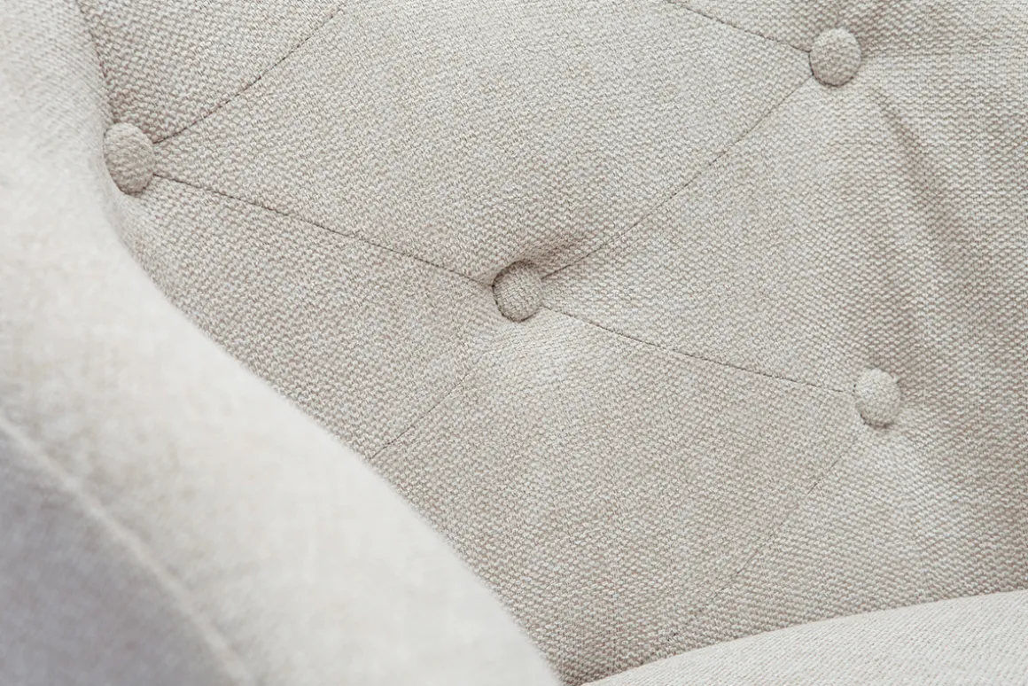 Online Miliboo Sillón de escritorio terciopelo natural SHARON