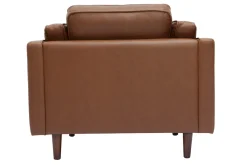 Sale Miliboo Sillón de piel de búfalo vintage marrón BRADLEY