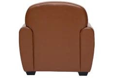 Sale Miliboo Sillón de piel vintage marrón CLUB