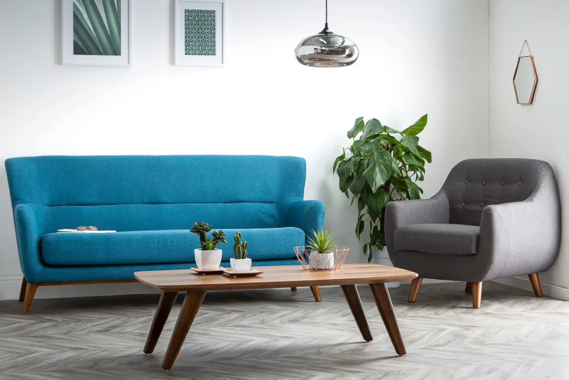 Online Miliboo Sillón diseño azul YNOK