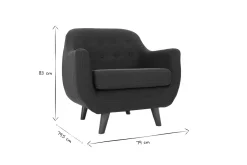 Online Miliboo Sillón diseño azul YNOK