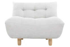 Cheap Miliboo Sillón diseño escandinavo gris y roble YUMI