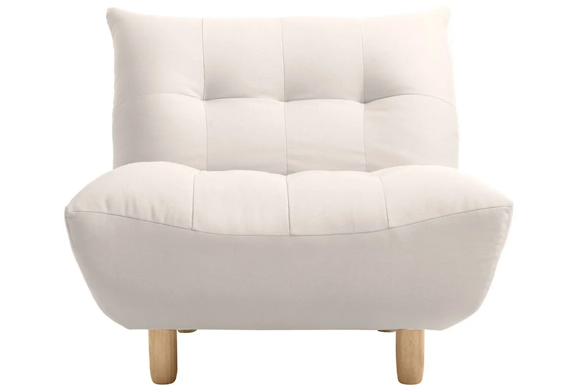 Sale Miliboo Sillón diseño escandinavo natural YUMI