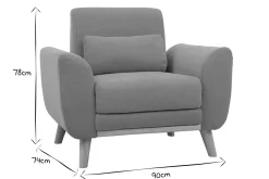 Store Miliboo Sillón diseño tejido efecto terciopelo amarillo mostaza y patas roble EKTOR